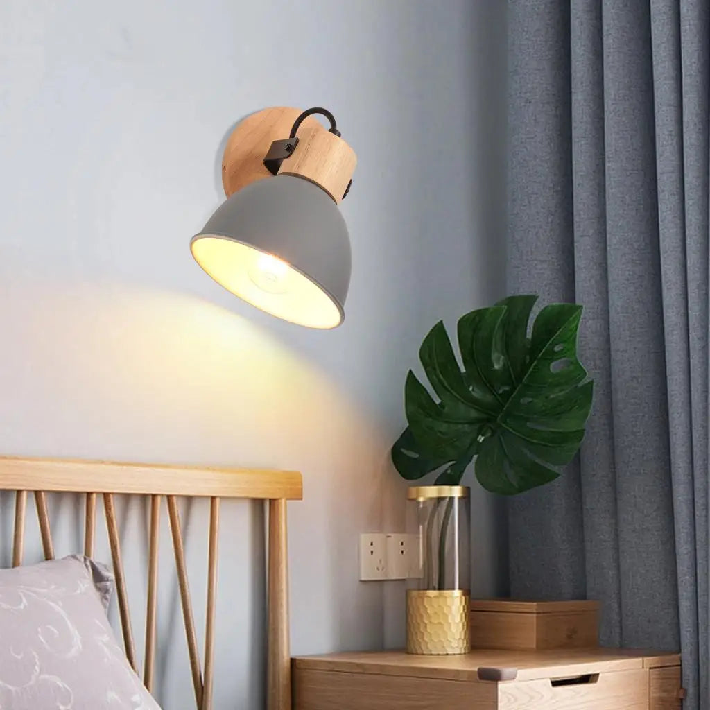 applique murale nordique en bois pour lecture - vue 4 sur 15