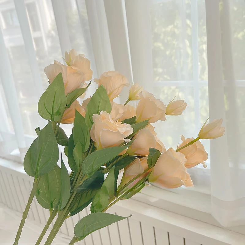 grandes roses artificielles en soie pour décorations diverses - vue 6 sur 10
