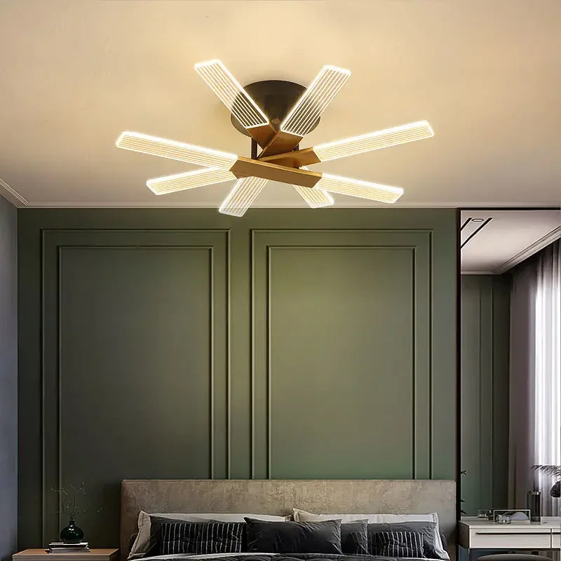lustre acrylique dimmable moderne pour décoration intérieure élégante - vue 7 sur 12