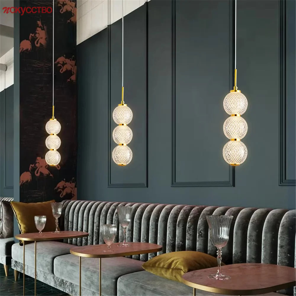 suspension nordique en acrylique pour cuisine et restaurant - vue 3 sur 8