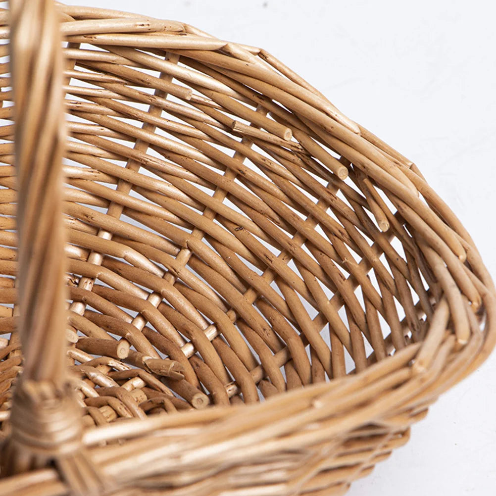 panier de pique-nique en osier pour récolte et cadeaux - vue 8 sur 7