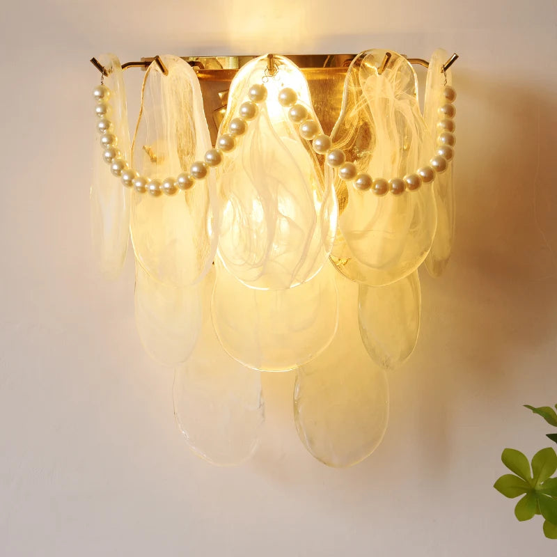 applique murale en verre à led pour décoration moderne intérieure - vue 2 sur 15
