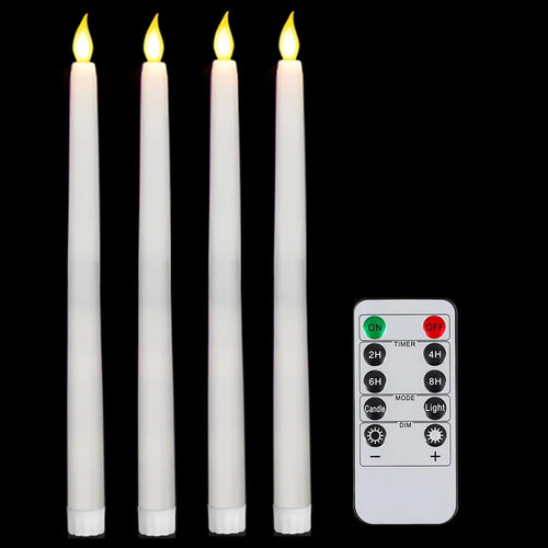lot de 4 à 72 bougies LED scintillantes sans flamme avec télécommande - vue 13 sur 14