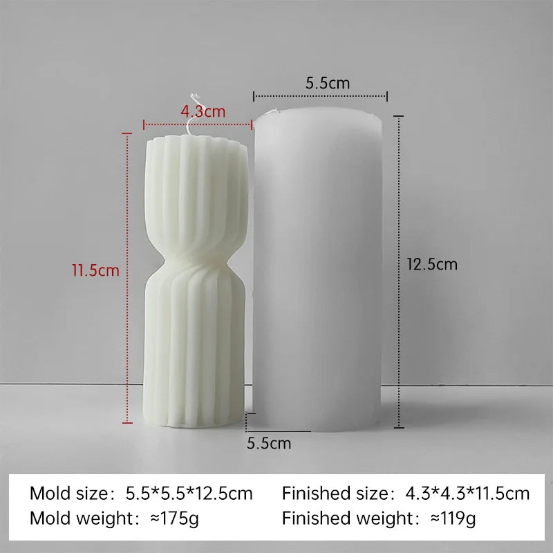 moule en silicone pour bougies aromatiques cylindriques fait main - vue 13 sur 20