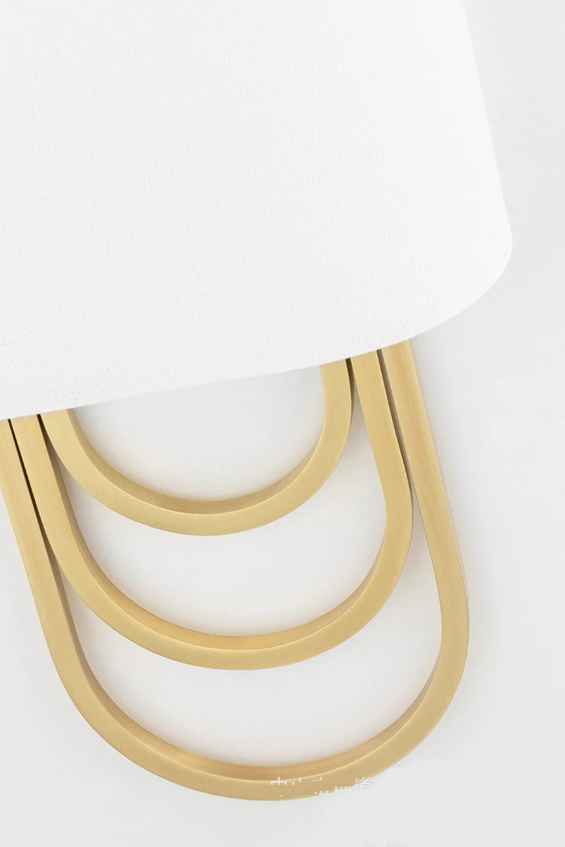 applique murale led en cuivre style américain luxe moderne - vue 5 sur 7