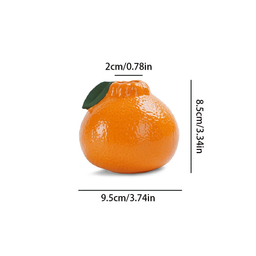 Ceramic Vase, Orange Vase for Home Decor,Decorative Vase Fruit Shape Vase Tabletop Decorative Vase Table Centerpieces Decoratio - vue 6 sur 7