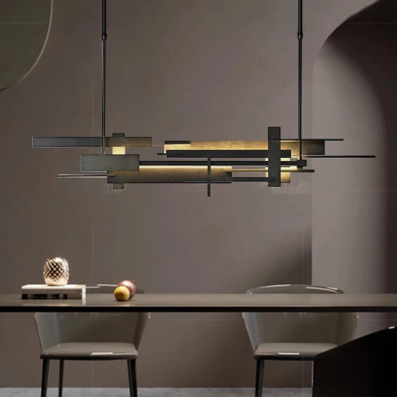 Lustre design LED design moderne décoratif intérieur - vue 6 sur 11