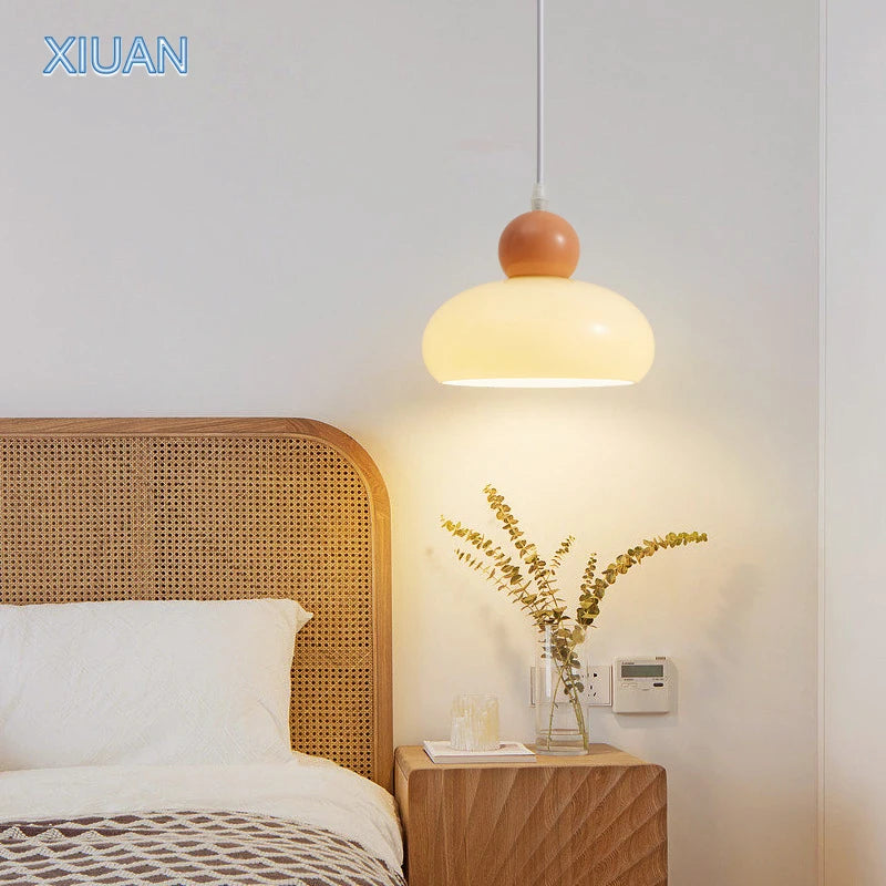 Lampe Verre Art Français E27 LED Suspendue Bauhaus - vue 3 sur 8