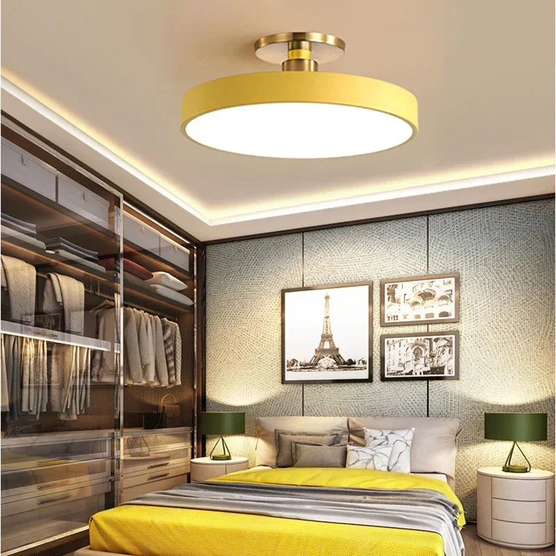 Plafond moderne à LEDs lustre Makaron plafonniers salon chambre étude salle enfant couloir maison intérieur lampes nordiques éclairage - vue 11 sur 20