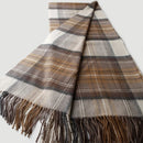 plaid laine cachemire motif ecossais style campagnard hiver
