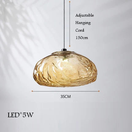 lustre en verre design nuage pour intérieur décoratif lumineux - vue 7 sur 21