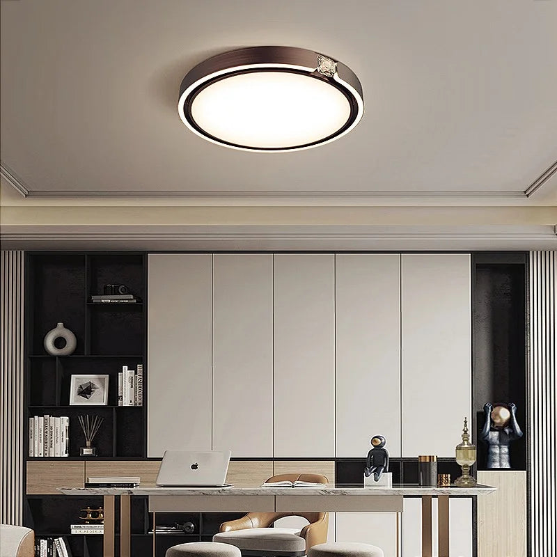 plafonnier led design nordique haut de gamme pour hôtel ou club - vue 5 sur 11