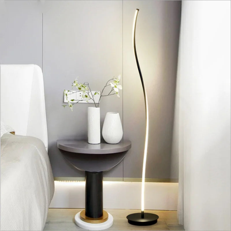 lampadaires led silice gel salon étude - vue 4 sur 8