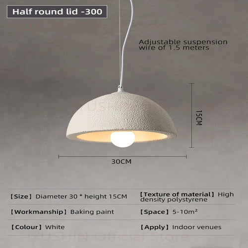 lustre nordique wabi sabi pour décoration intérieure et éclairage suspendu - vue 12 sur 11