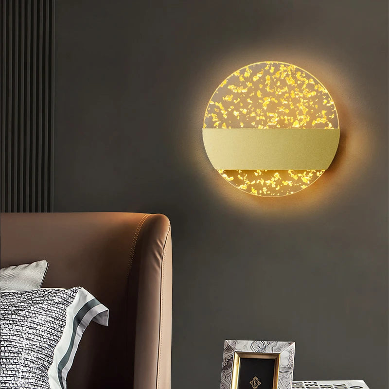 Applique murale Led en plumes de luxe