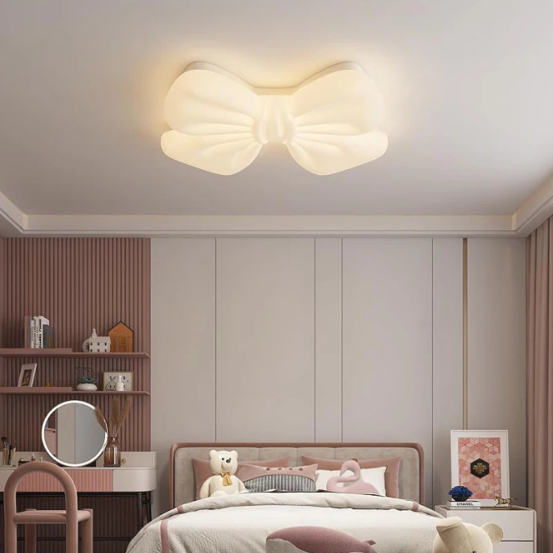 plafonnier led à nœud romantique pour petite fille - vue 4 sur 8
