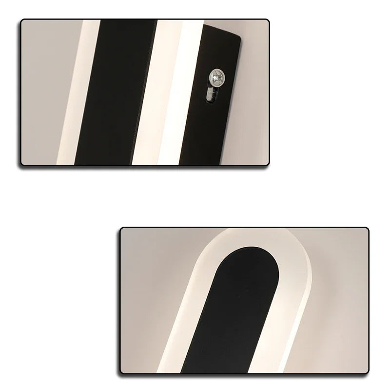 applique murale led minimaliste moderne pour fond de télévision - vue 5 sur 9