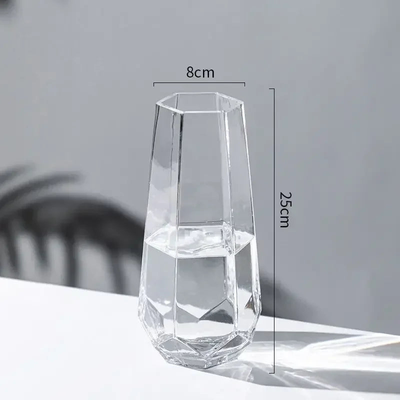 vase créatif en verre transparent pour fleurs décoratives - vue 13 sur 14