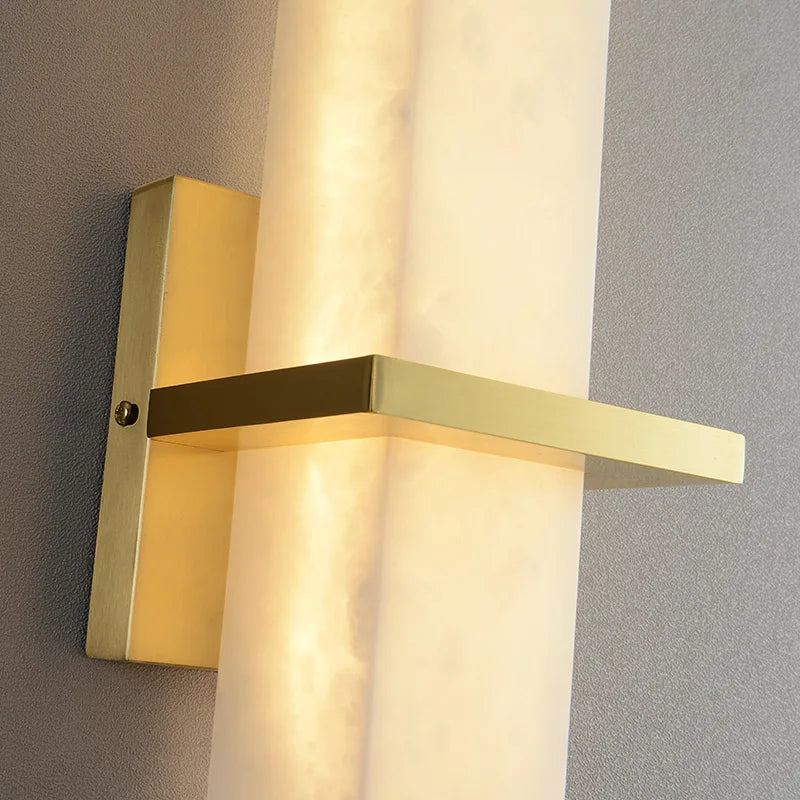 applique murale led en cuivre de luxe minimaliste - vue 6 sur 7