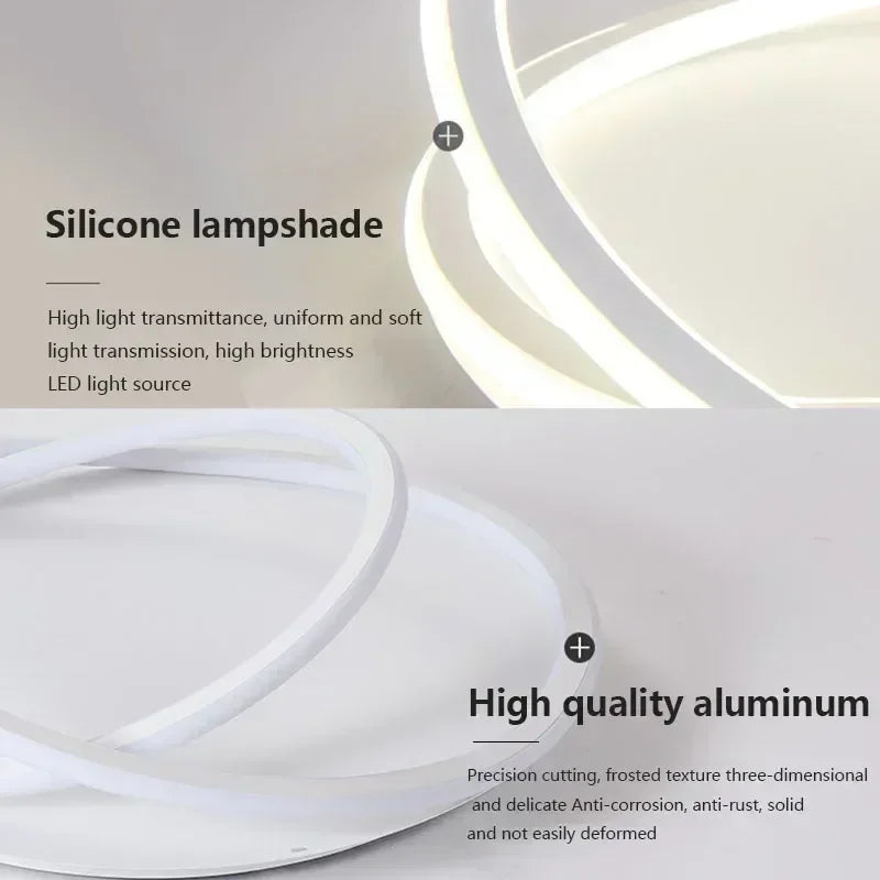 plafonnier moderne à leds pour décoration intérieure élégante - vue 7 sur 16