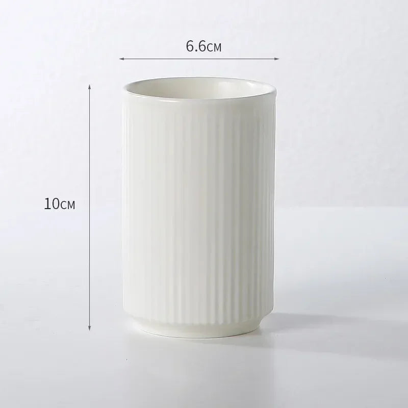 tasse en céramique pour couple porte-brosse à dents et rangement - vue 11 sur 22