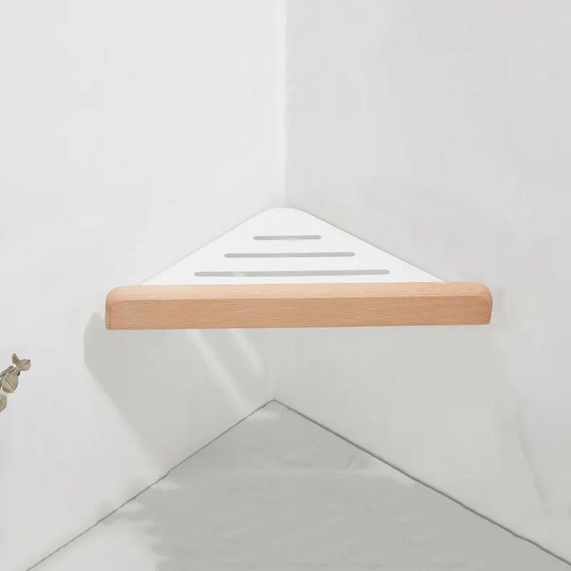 Wall Mount Floating Shelves, Wood and Aluminium, Storage Rack, Home Decor, Living Room, Bedroom, Bathroom, Kitch - vue 11 sur 12