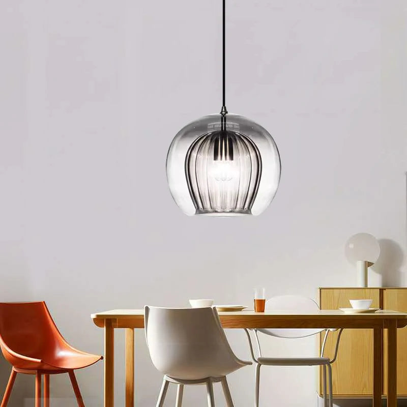 suspension design nordique en verre décorative moderne