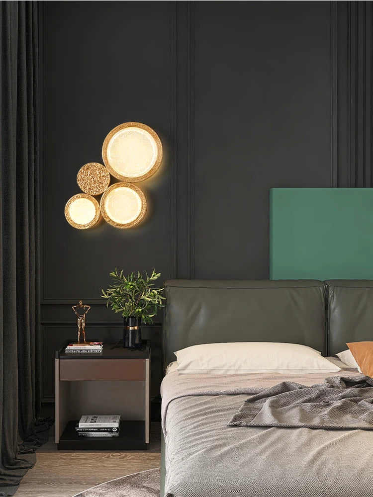 applique murale en cuivre avec miroir magique pour décoration intérieure - vue 6 sur 9
