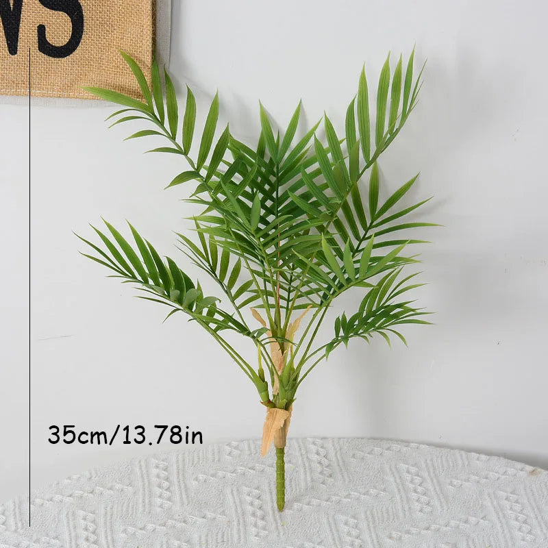 petites plantes en plastique palmier artificiel pour décoration intérieure et extérieure - vue 8 sur 10