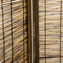 HOMCOM 4 panel folding wooden and Reed 160x1.8x170 cm Natural