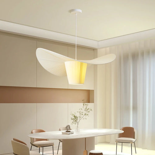 Modern minimalist fabric chandelier for interior decoration - vue 6 sur 12