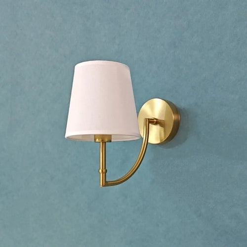 Minimalist nordic linen wall light for interior decoration - vue 2 sur 11
