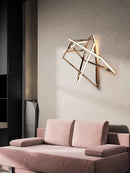 applique murale postmoderne en acier inoxydable et silicone pour décoration de luxe