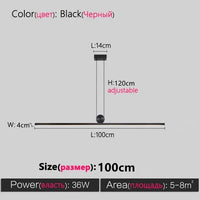 lustre nordique led long suspension réglable suspension lampe