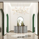 Luxury gem branch chandelier minimalist nordic glass indoor