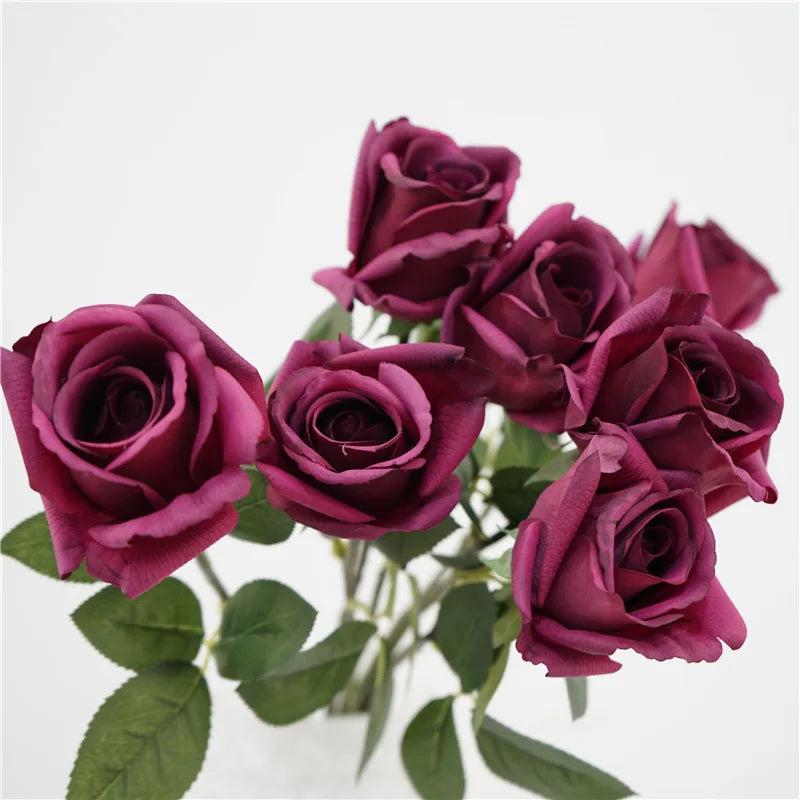 Artificial latex flowers for elegant and realistic decor - vue 6 sur 12
