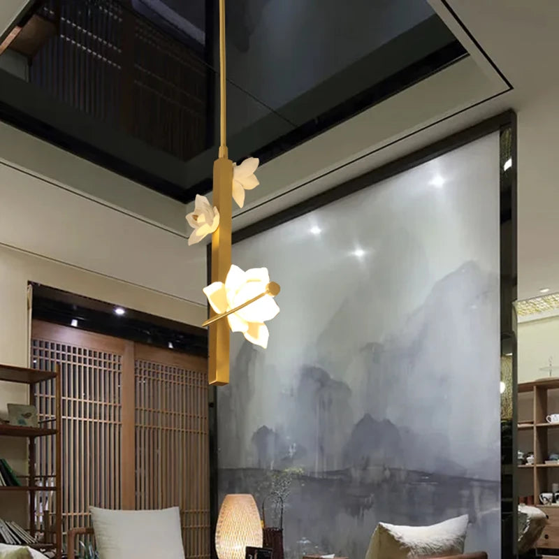 applique murale à led lotus pour décoration intérieure moderne - vue 4 sur 9