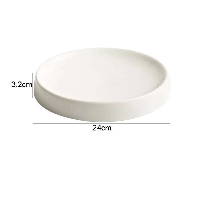 Assiettes céramique rondes style japonais pour repas - vue 8 sur 8