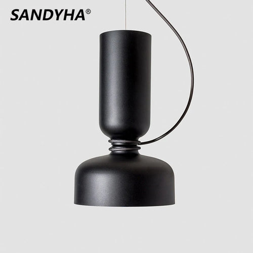 Nordic minimalist creative LED pendant light for dining room or bar - vue 7 sur 22