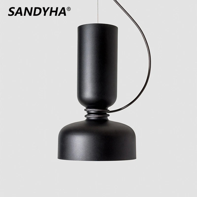 Nordic minimalist creative LED pendant light for dining room or bar - vue 6 sur 22