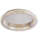 plafonnier circulaire en cristal moderne pour décoration intérieure