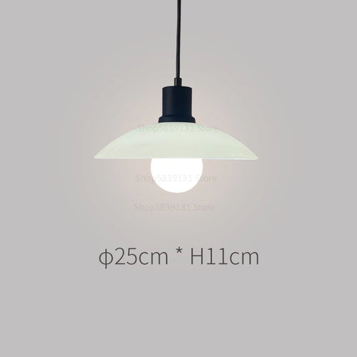 Nordic minimalist LED pendant light Danish designer flying saucer - vue 17 sur 16