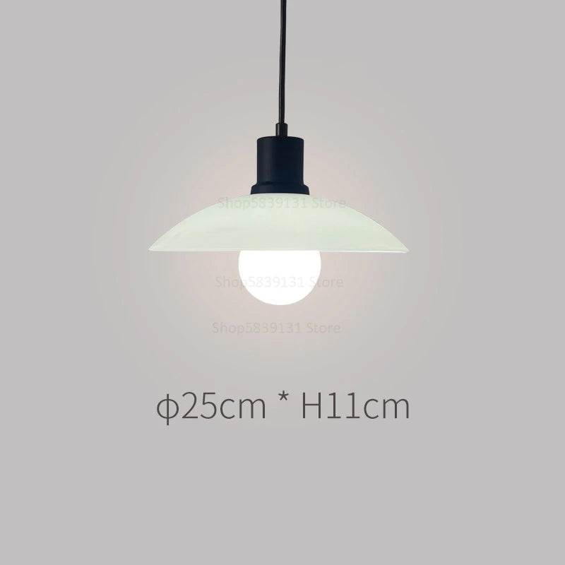 Nordic minimalist LED pendant light Danish designer flying saucer - vue 16 sur 16