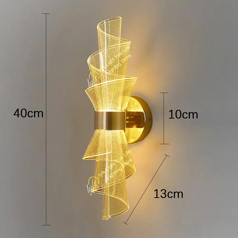 Applique murale LED luxe nordique