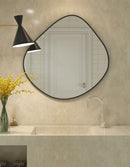 Bathroom mirror, makeup mirror, wall mounted irregular shaped bathroom, irregular water droplet mirror, entrance decoration, hou
