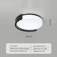 Nordic LED round ceiling light for dining room, living room, corridor and entrance - simple chandelier
