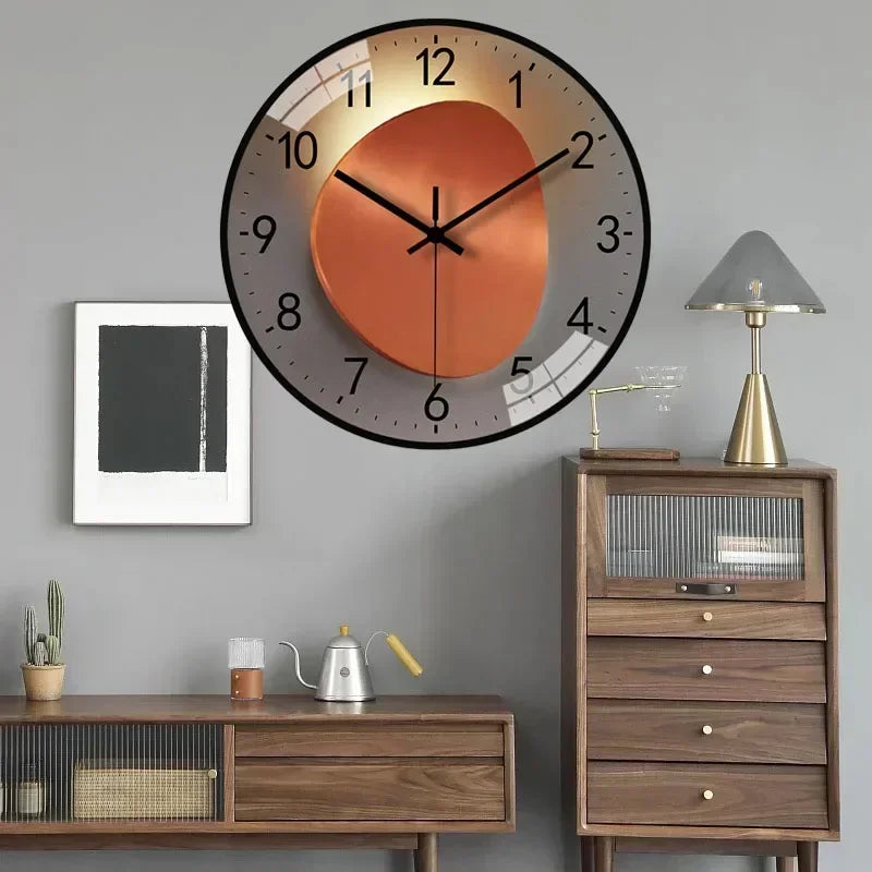 horloge murale silencieuse à piles design moderne pour tous les espaces - vue 6 sur 16