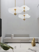 Minimalist nordic acrylic chandelier for restaurants and cafés