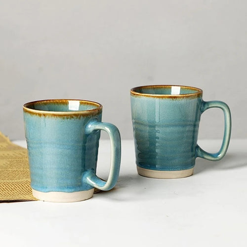 Mug retro ceramique minimaliste tasse cafe petit dejeuner