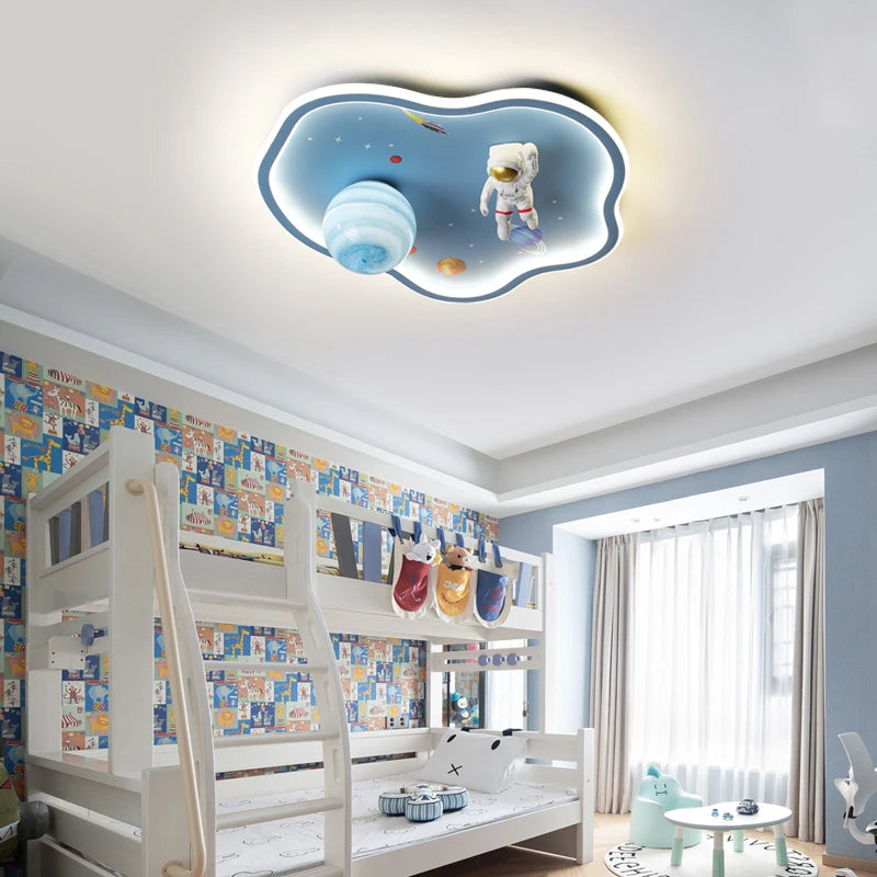 lampe led dessin animé astronaute pour enfants protection yeux - vue 4 sur 10